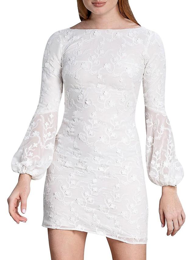 Womens Evelyn Floral Cocktail Minidress Product Image