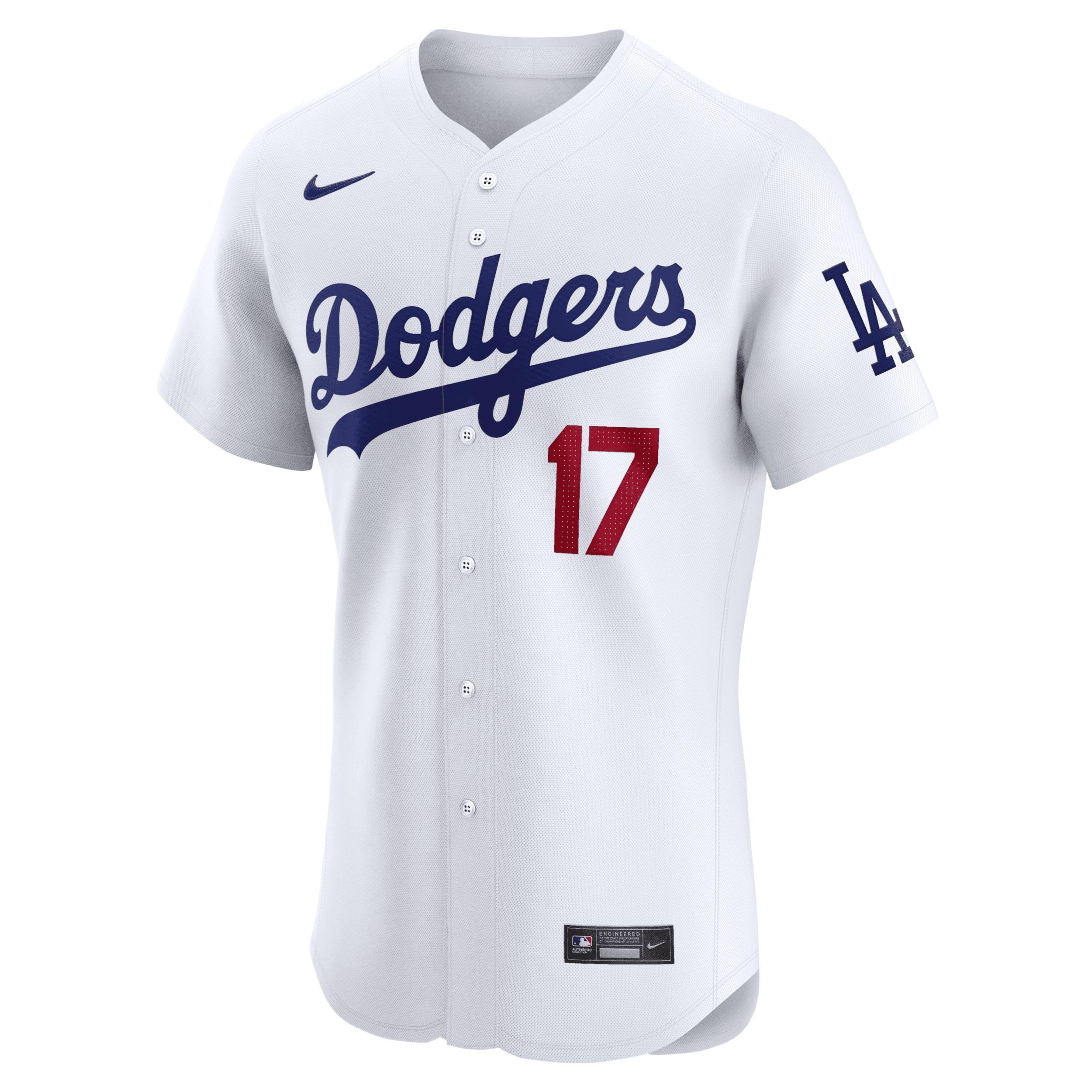 Shohei Ohtani Los Angeles Dodgers  Men's Dri-fit Adv Mlb Limited Jersey In White Product Image