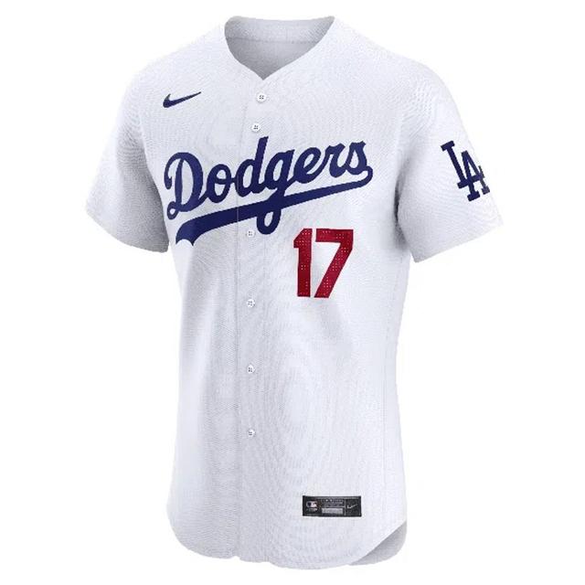 Shohei Ohtani Los Angeles Dodgers  Men's Dri-fit Adv Mlb Limited Jersey In White Product Image