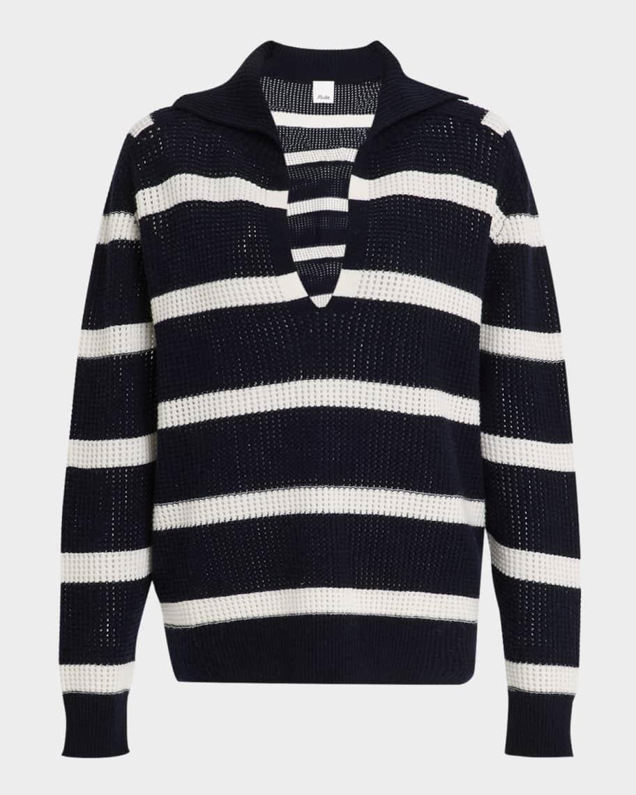 Searfino Striped Polo Sweater Product Image