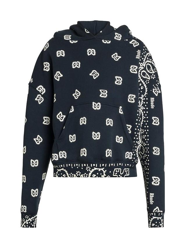 Mens Bandana Print Hoodie Product Image