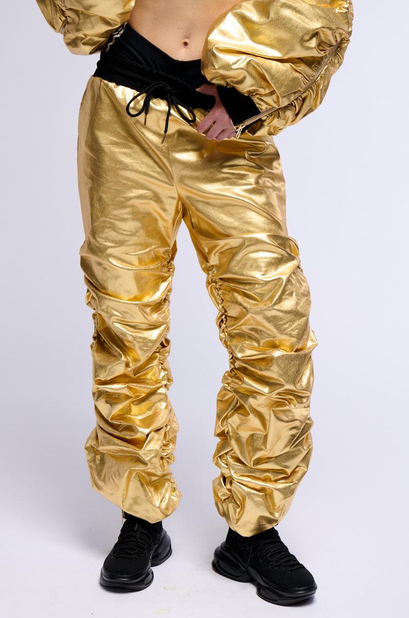 PUT A SMILE ON METALLIC JOGGER product image