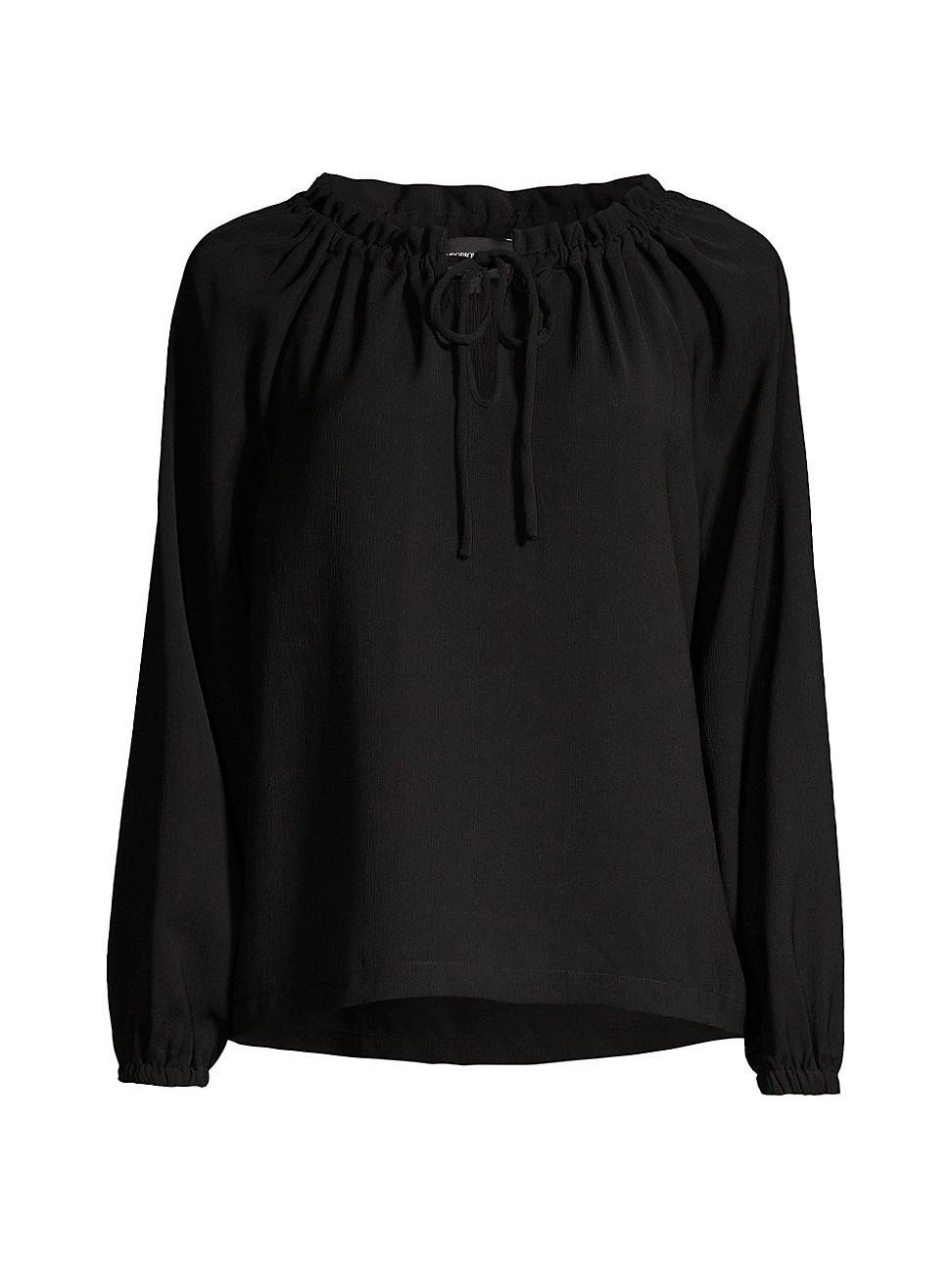 Emporio Armani Tie Neck Blouse Product Image