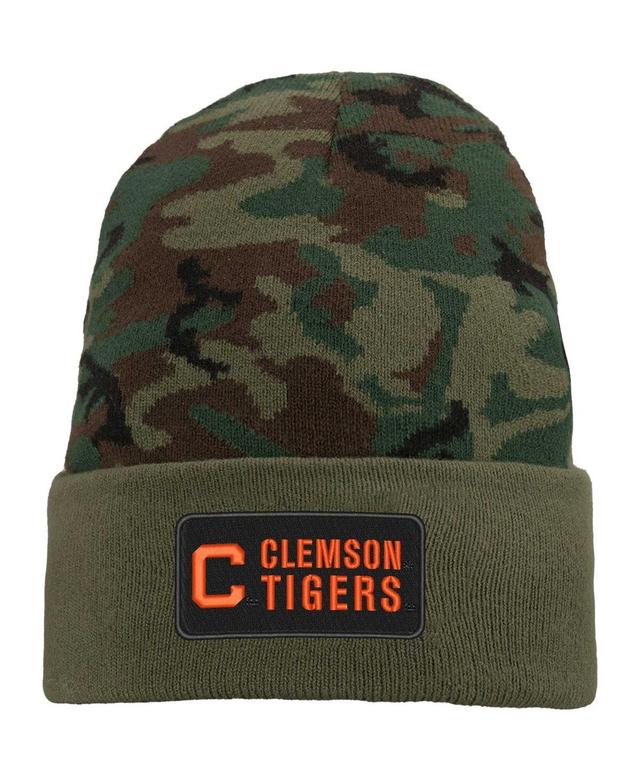 Mens Nike Camo Clemson Tigers Military Pack Cuffed Knit Hat Product Image