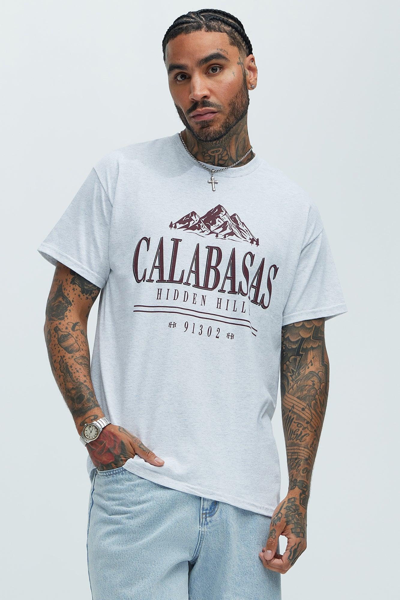 Calabasas Hidden Hills Short Sleeve Tee - Grey Product Image