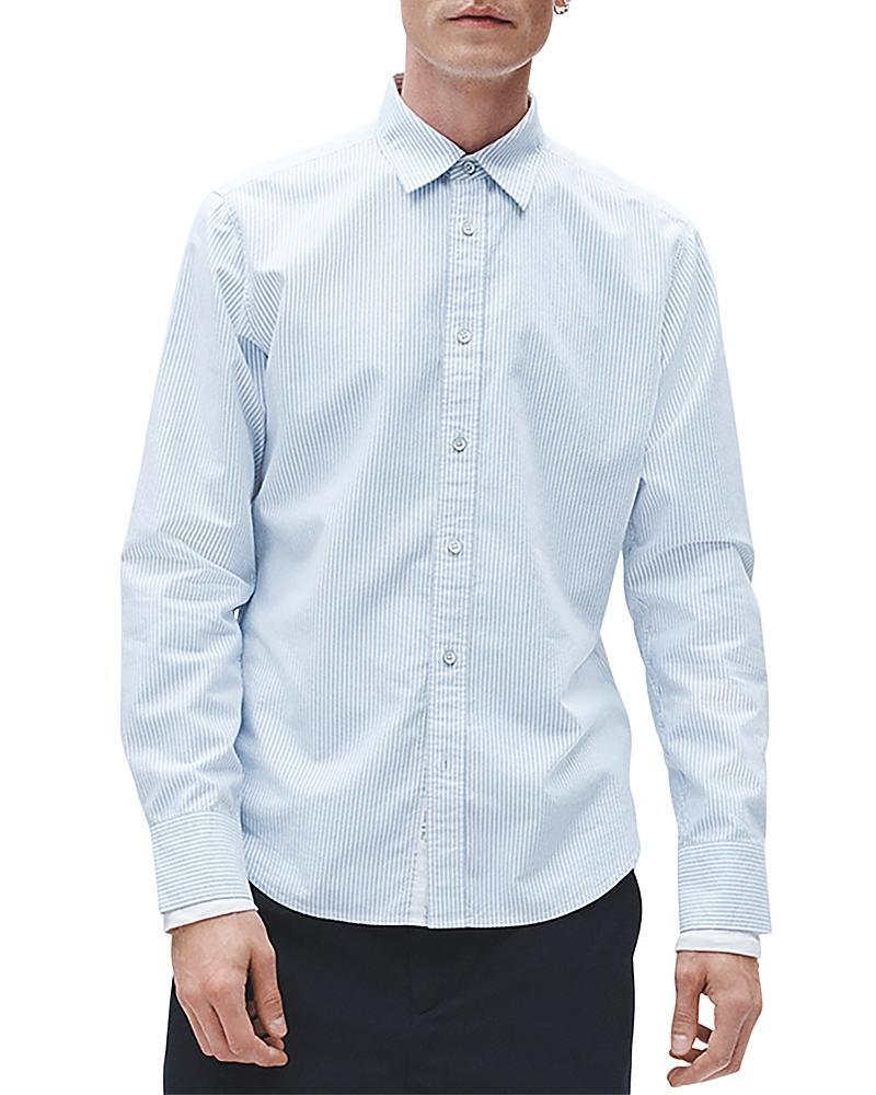 Mens Tomlin Pinstriped Cotton Oxford Shirt Product Image