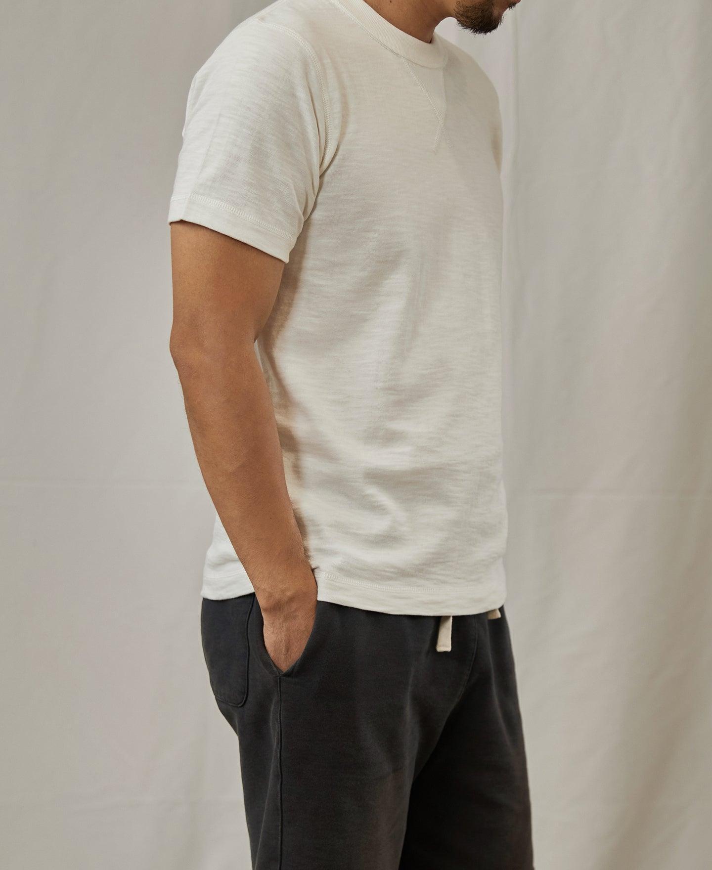 10.5 oz US Cotton Tubular Gusset T-Shirt - White Product Image