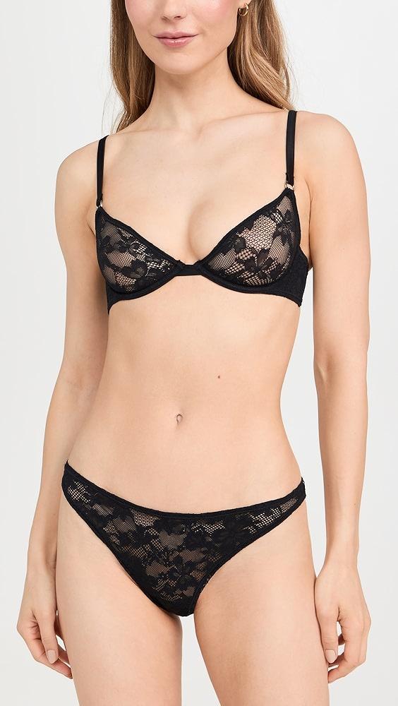 Fleur du Mal Le Stretch Lace Cheeky Panties | Shopbop Product Image