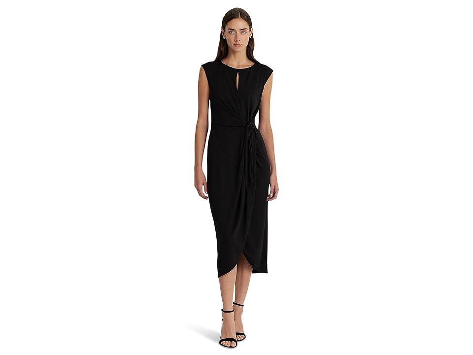 Lauren Ralph Lauren Stretch Jersey Tie-Front Dress Women's Dress Product Image