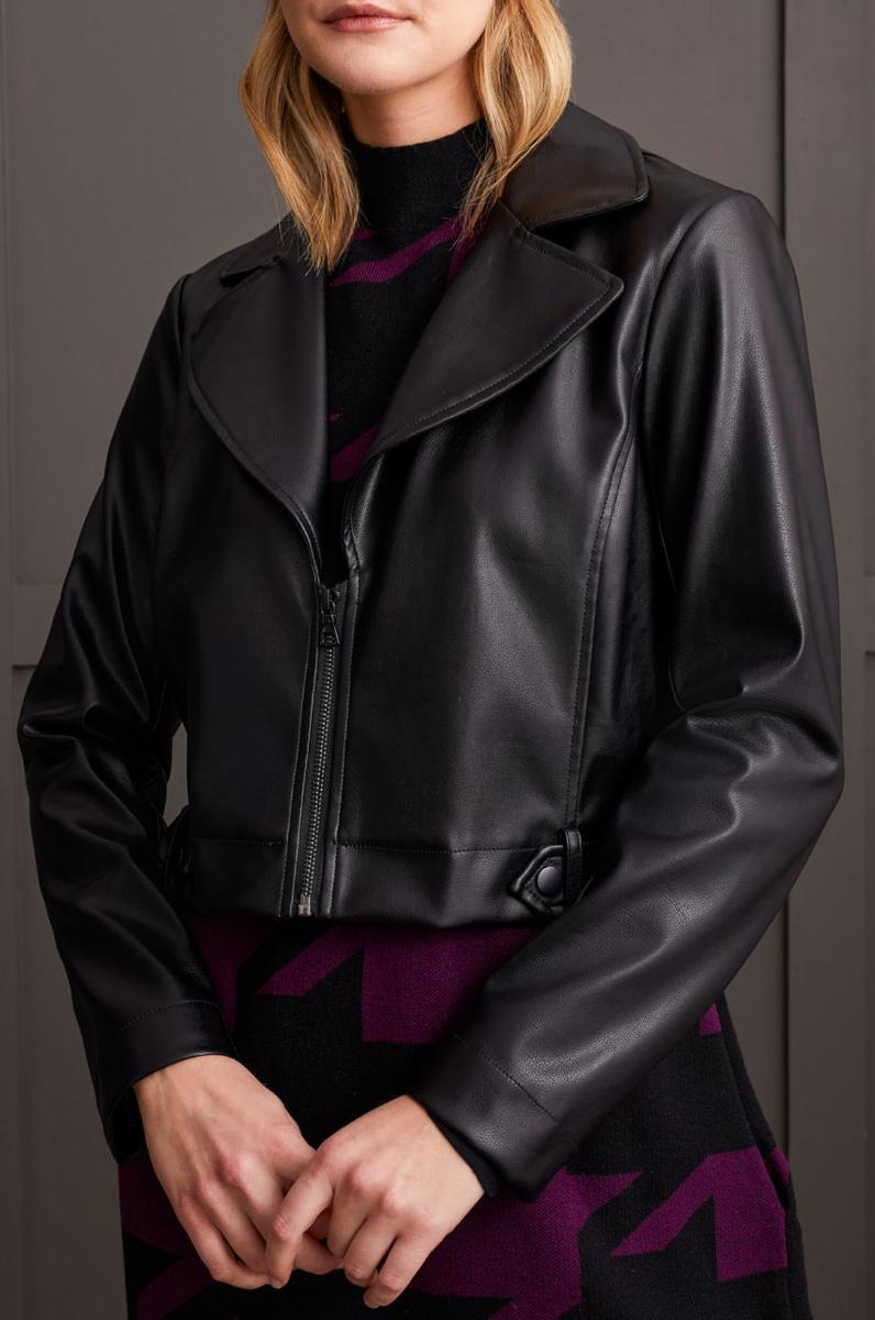 Crop Biker Jacket Product Image