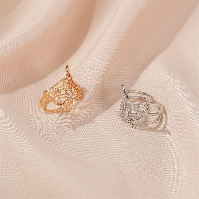 Alloy Butterfly Open Ring Product Image