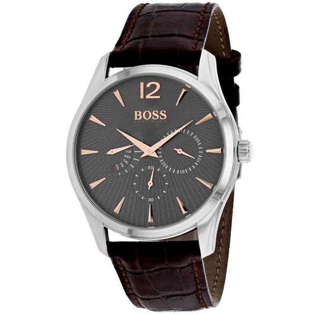 Men's Commander Black Dial Watch In Silver Product Image