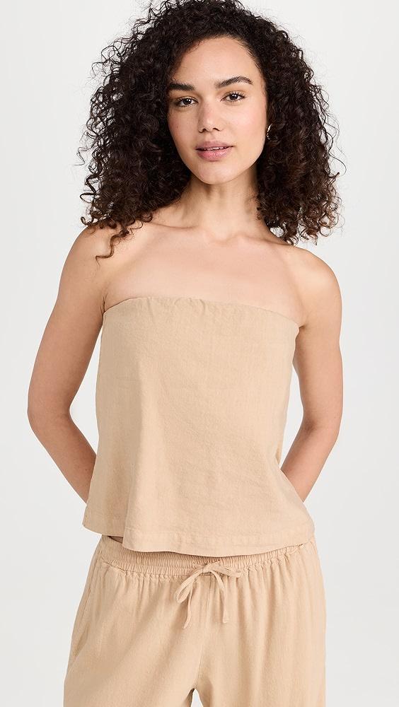 MONROW Linen Tube Tank | Shopbop product image