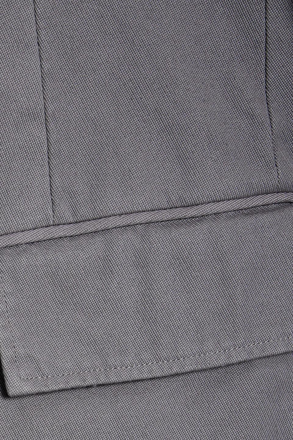 Cotton-gabardine Blazer In Gray Product Image