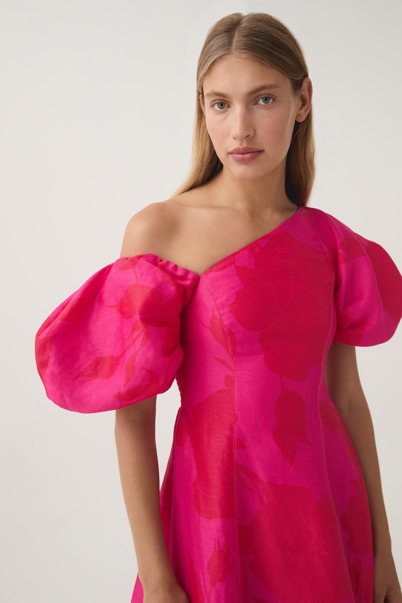 Arista Tulip Sleeve Midi Dress Product Image