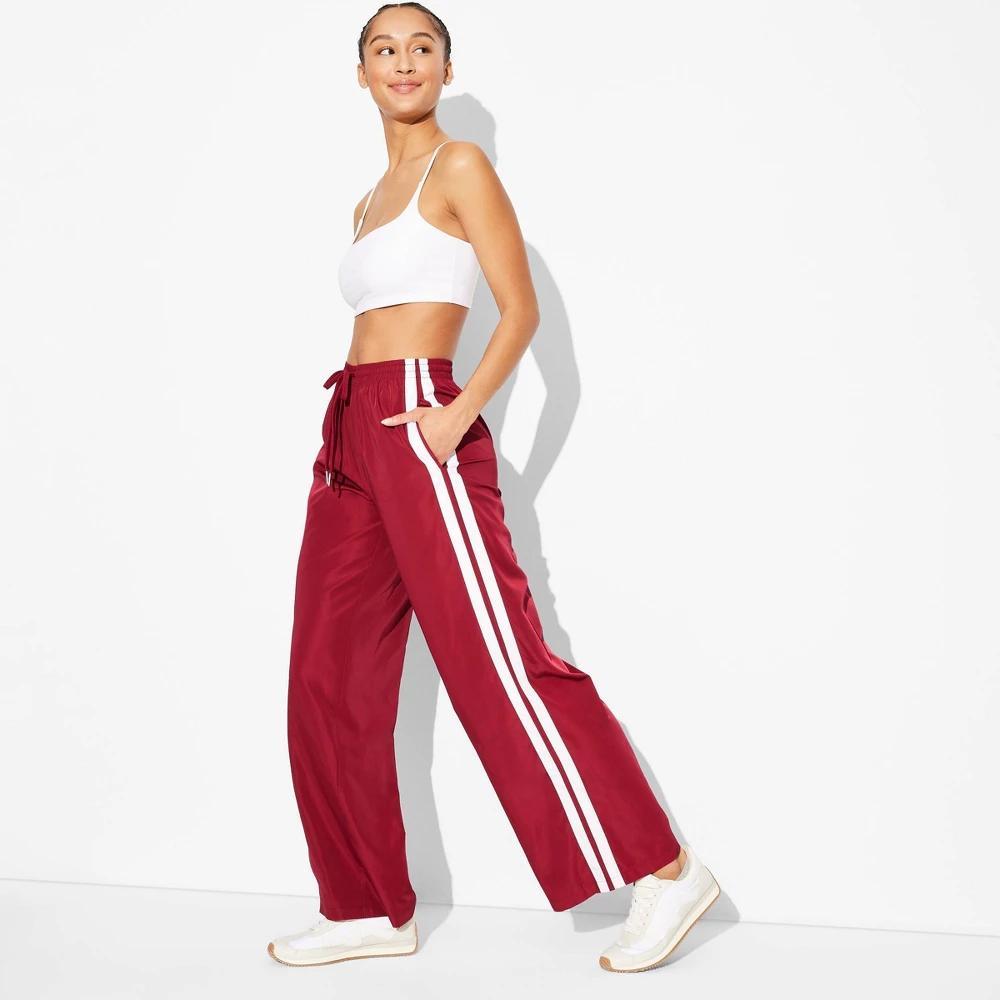 Womens Game Day High-Rise Track Pants - Wild Fable Maroon XS Product Image