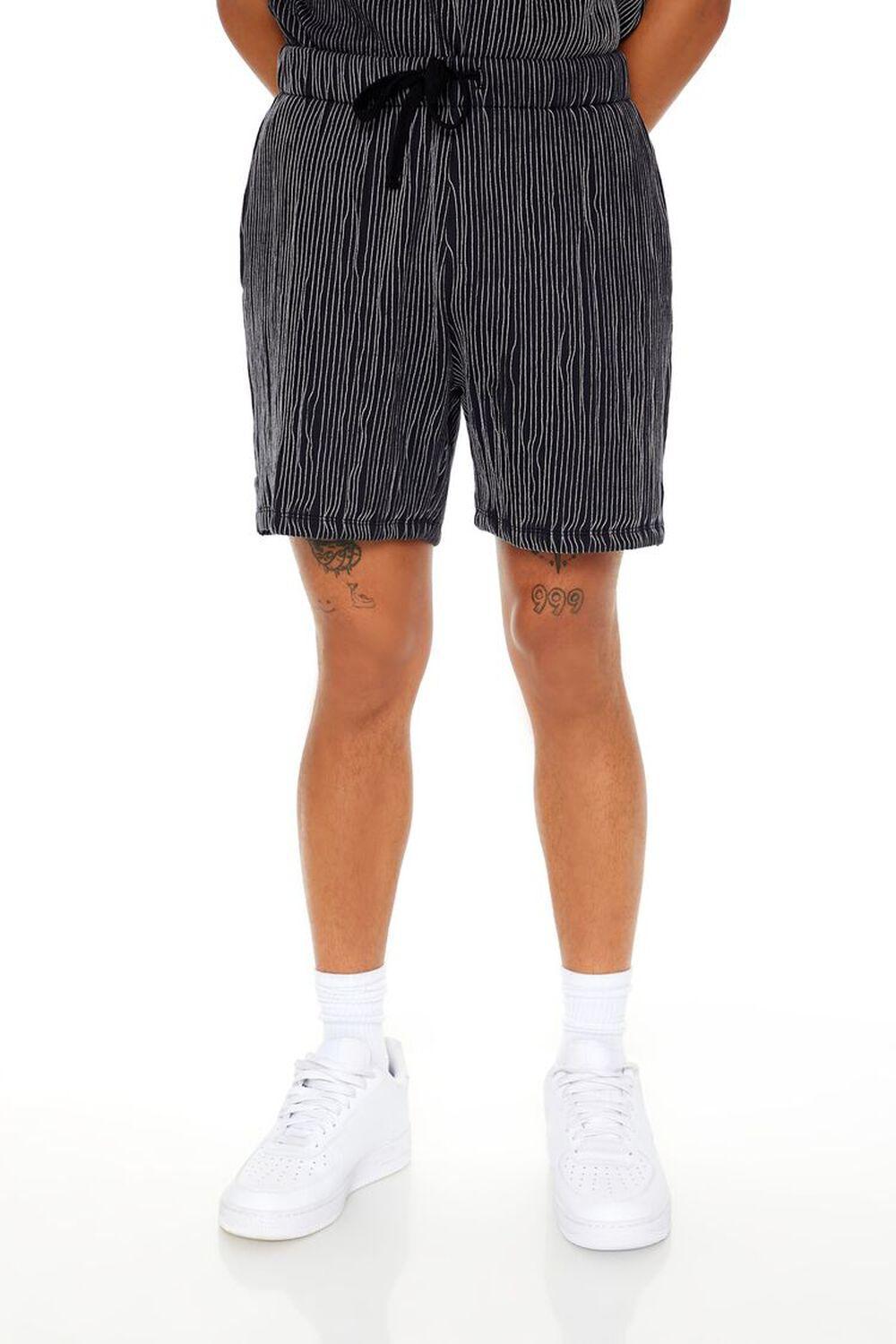 Abstract Striped Drawstring Shorts | Forever 21 Product Image