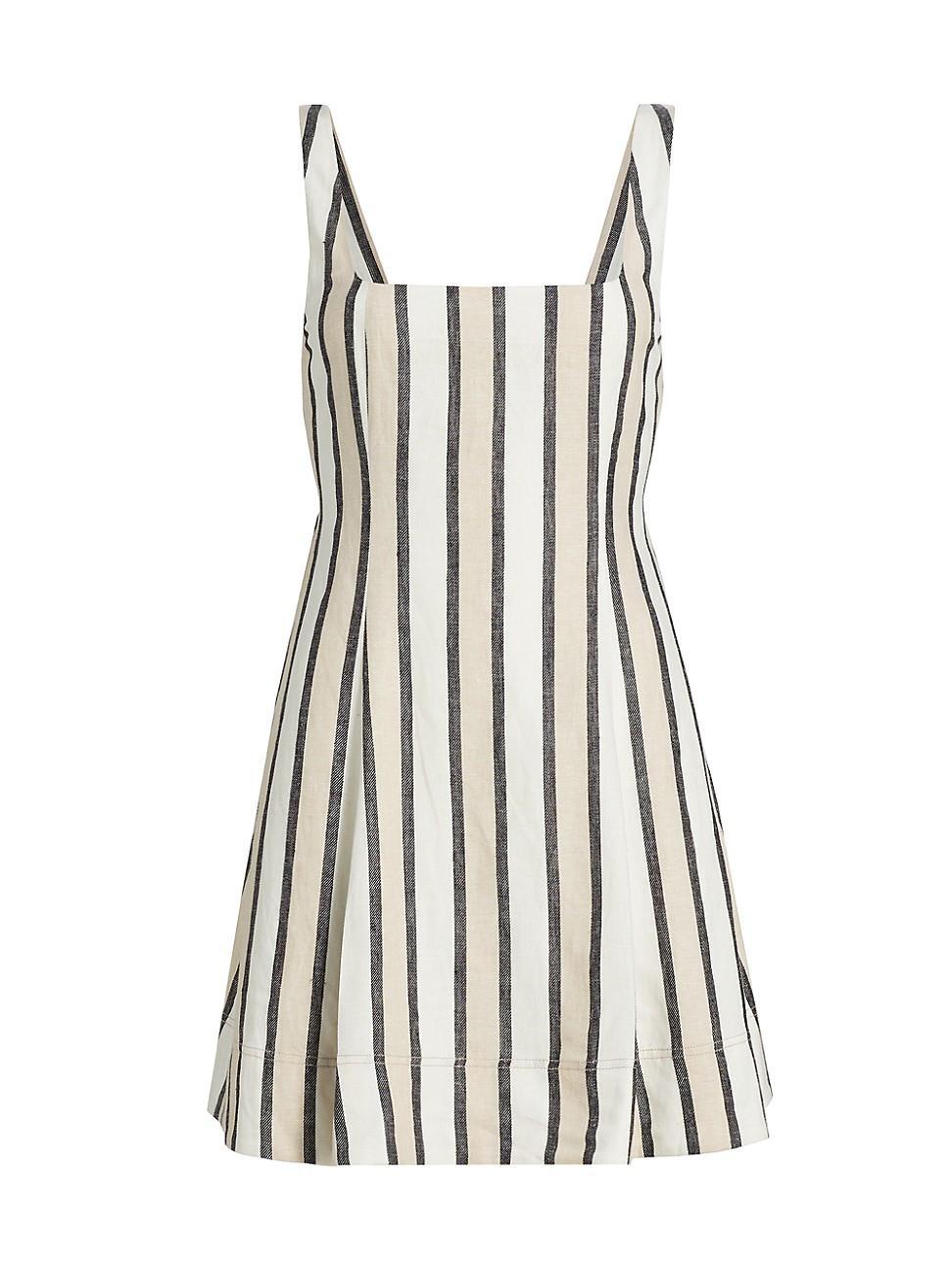 Womens Oaklee Stripe Minidress Product Image