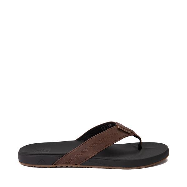 Reef Mens Cushion Bounce Phantom Leather Flip Flops Product Image