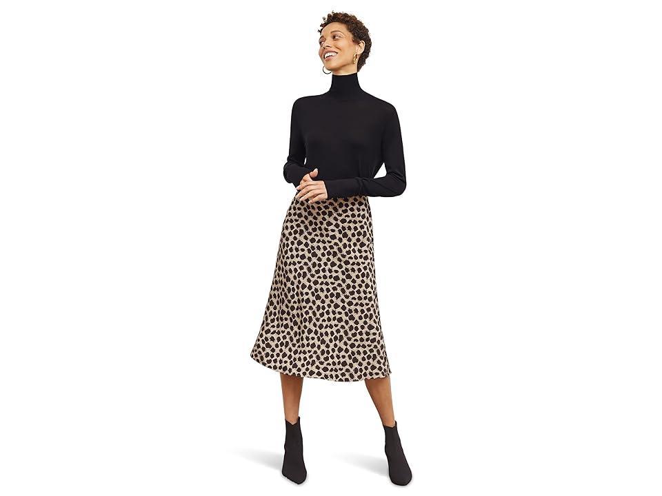 M.M.LaFleur Orchard Skirt - Washable Silk (Sahara Print) Women's Skirt product image