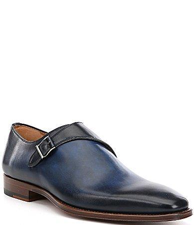 Magnanni Mens Hermosa Leather Monk Straps Product Image