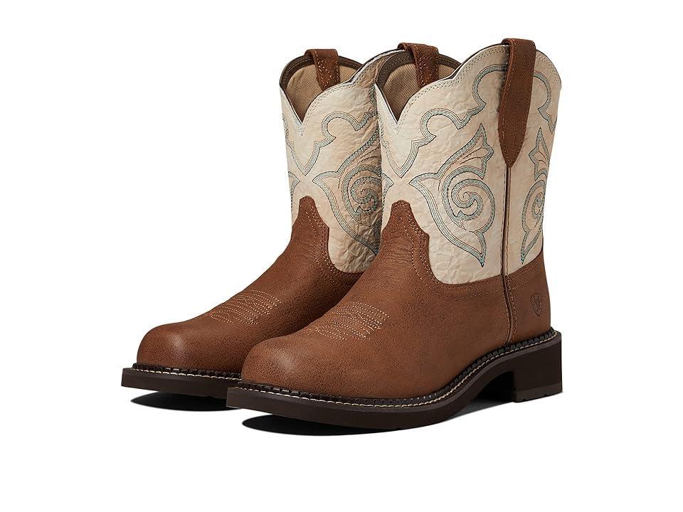 Ariat Fatbaby Heritage Tess Western Boot (Tortuga/Crema) Women's Shoes Product Image