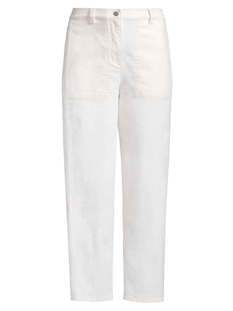 Womens Lantern Stretch Cotton Straight-Leg Pants product image