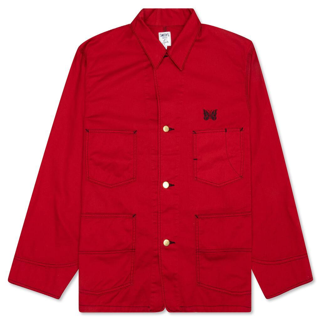 Needles x SMITH'S Cotton Twill Coverall - Red Male Product Image