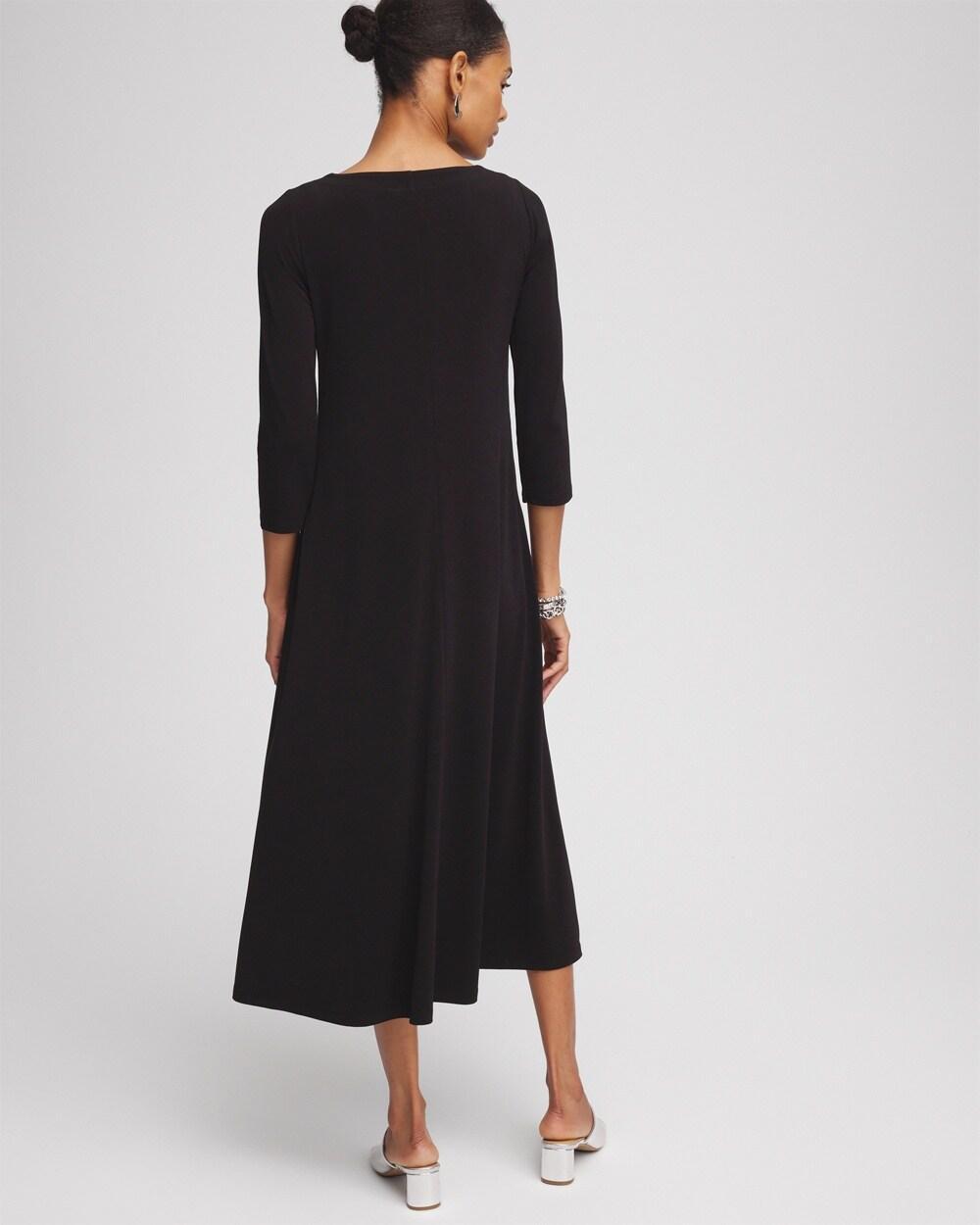 V-Neck Jersey Midi Dress Product Image