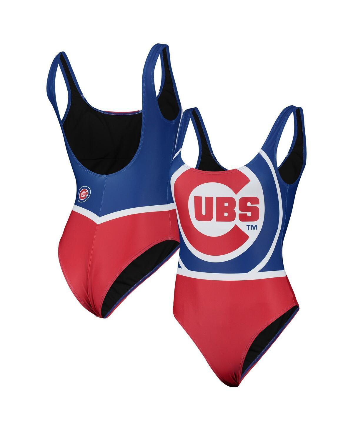 Womens FOCO Royal Chicago Cubs Team One-Piece Bathing Suit Product Image