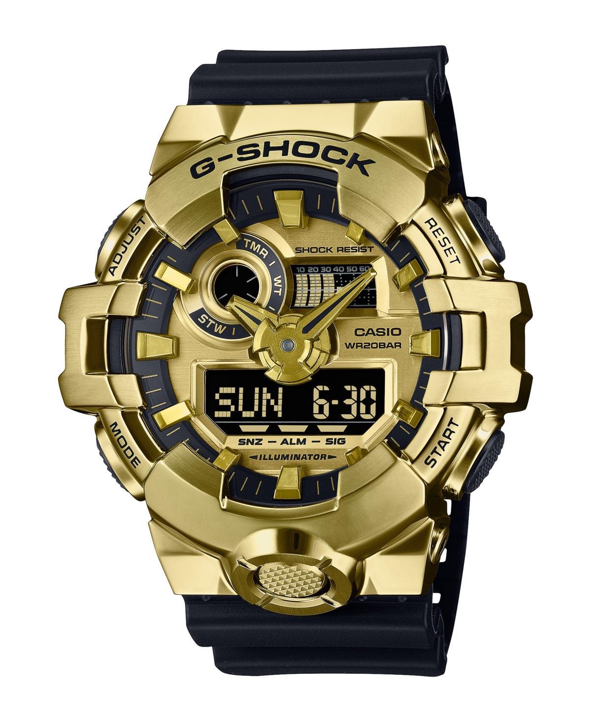 G-Shock Mens Ana-Digi Black Resin Strap Gold Case Watch Product Image