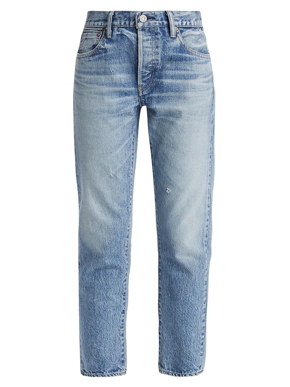 Womens Arden Low-Rise Tapered Jeans Product Image