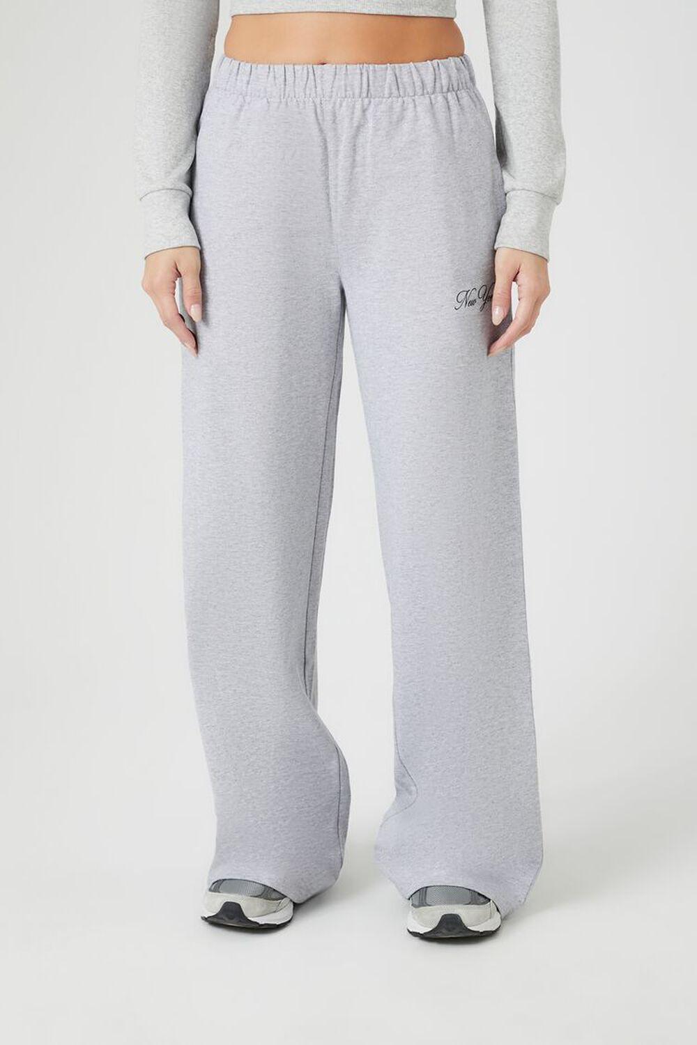 Fleece New York Graphic Pants | Forever 21 Product Image