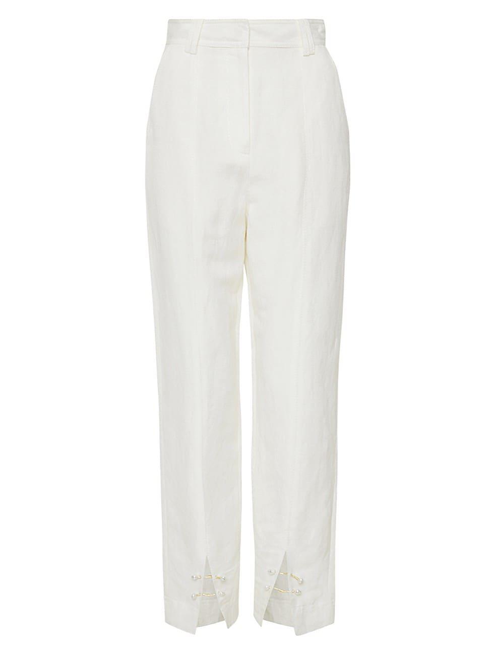 Womens Zita Split-Hem Tapered Pants Product Image