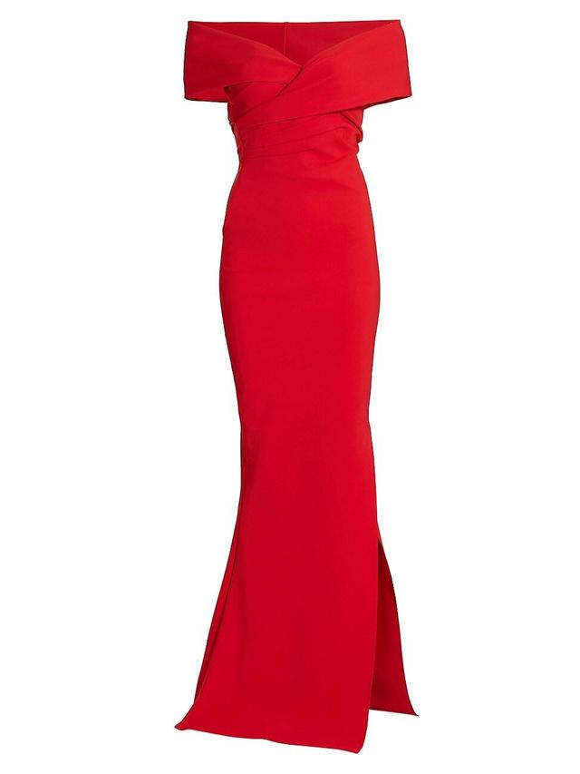 Womens Stretch Jersey Fishtail Gown Product Image