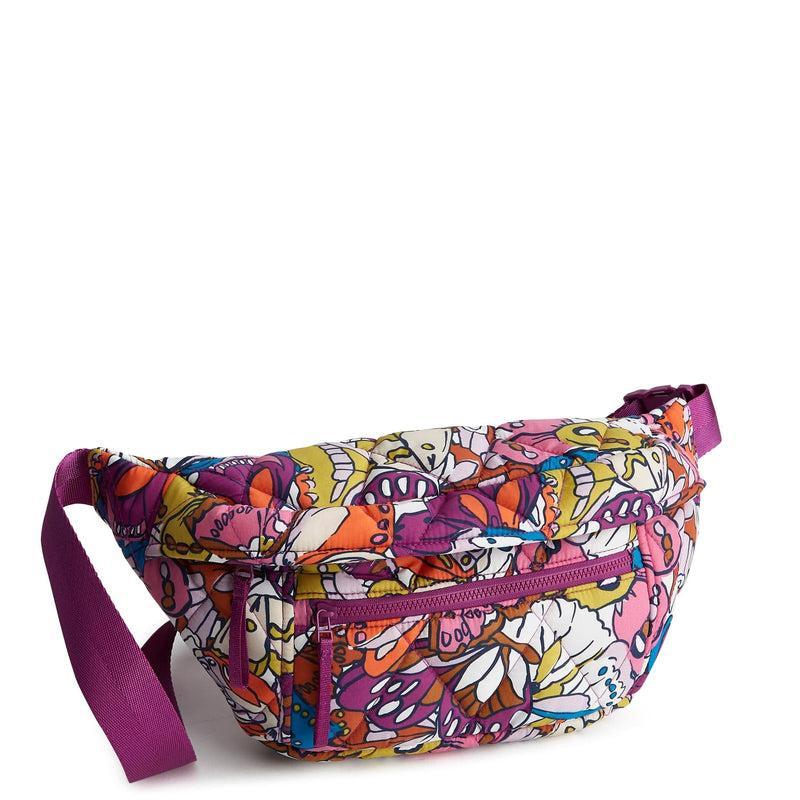 Vera Bradley Portnoy Belt Bag Women in Flutter Purple/White Product Image