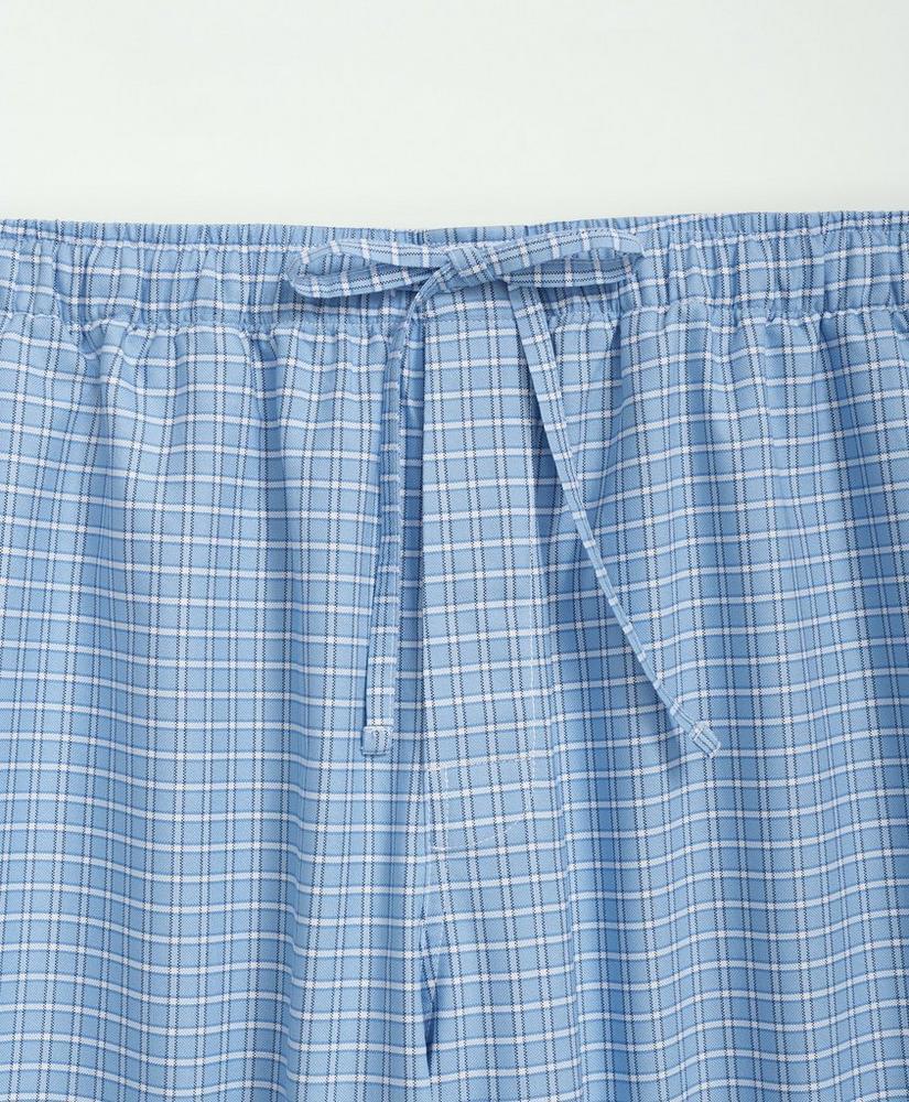 Cotton Oxford Windowpane Lounge Pants Product Image