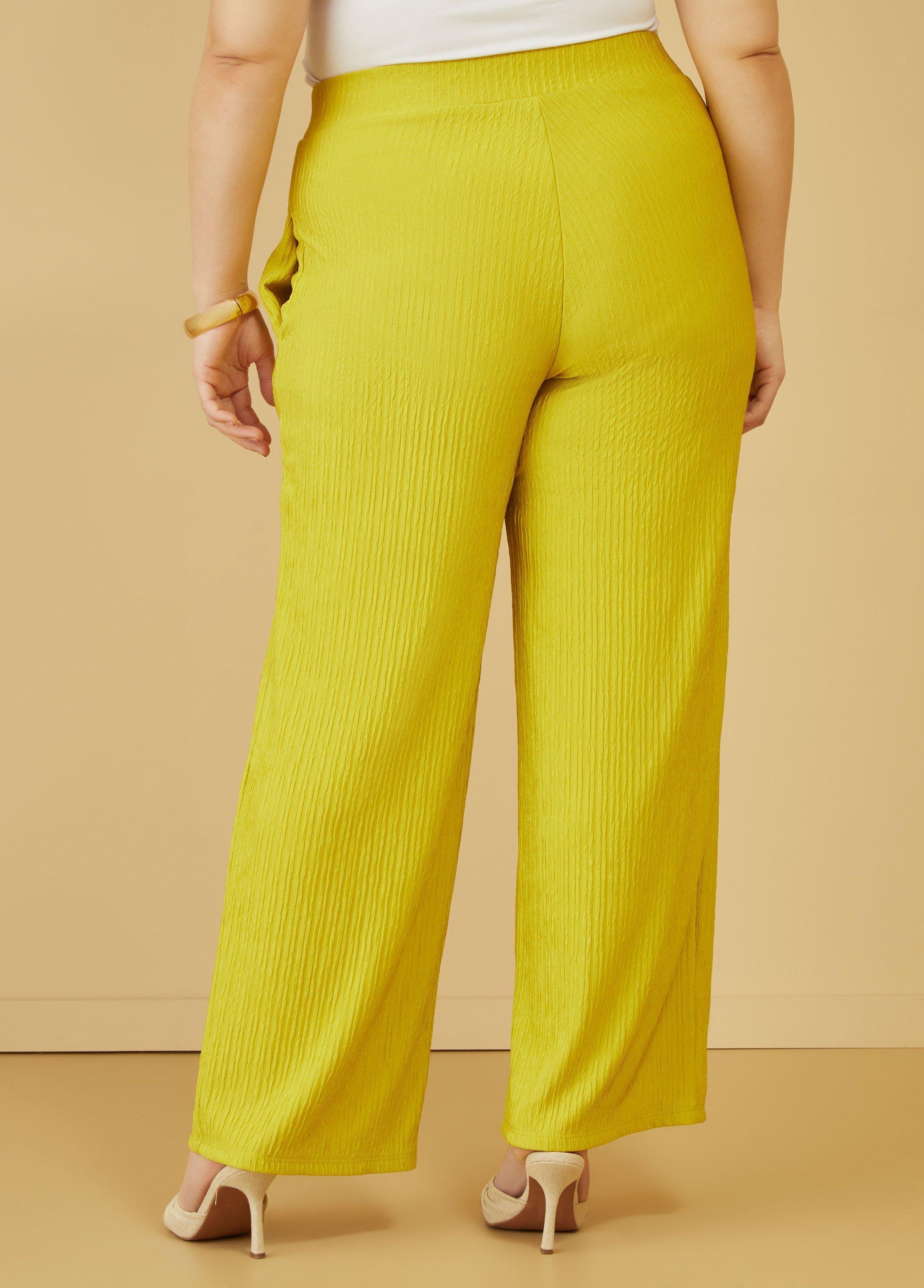 Textured Straight Leg Pants Product Image