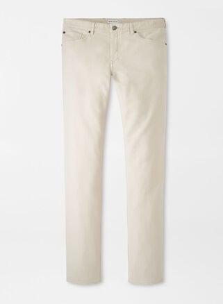 Peter Millar Mens Coastline Five-Pocket Pant | Color: Stone | Size: 32 Product Image