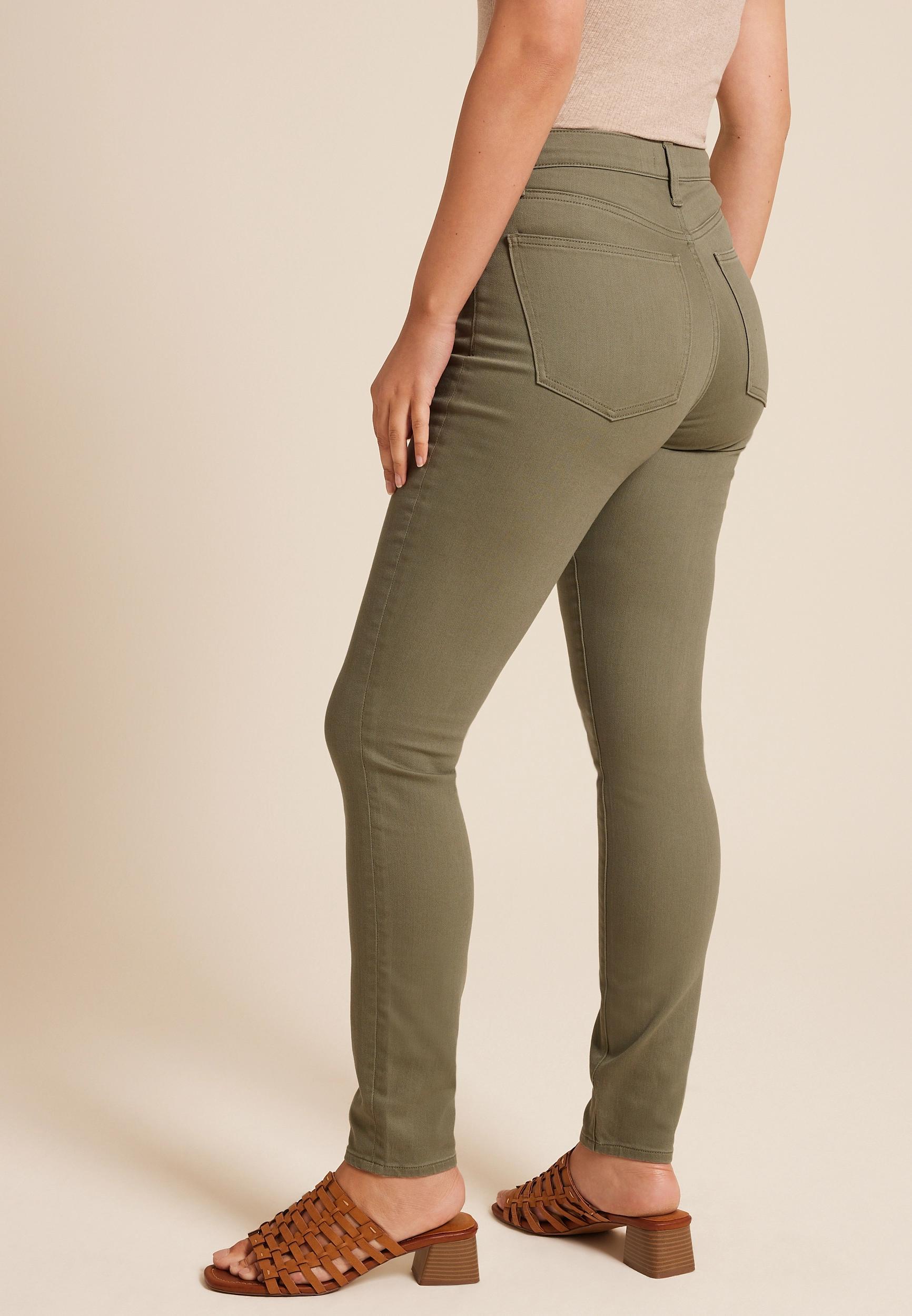 m jeans by maurices™ Olive High Rise Sculpt Skinny Jean Product Image