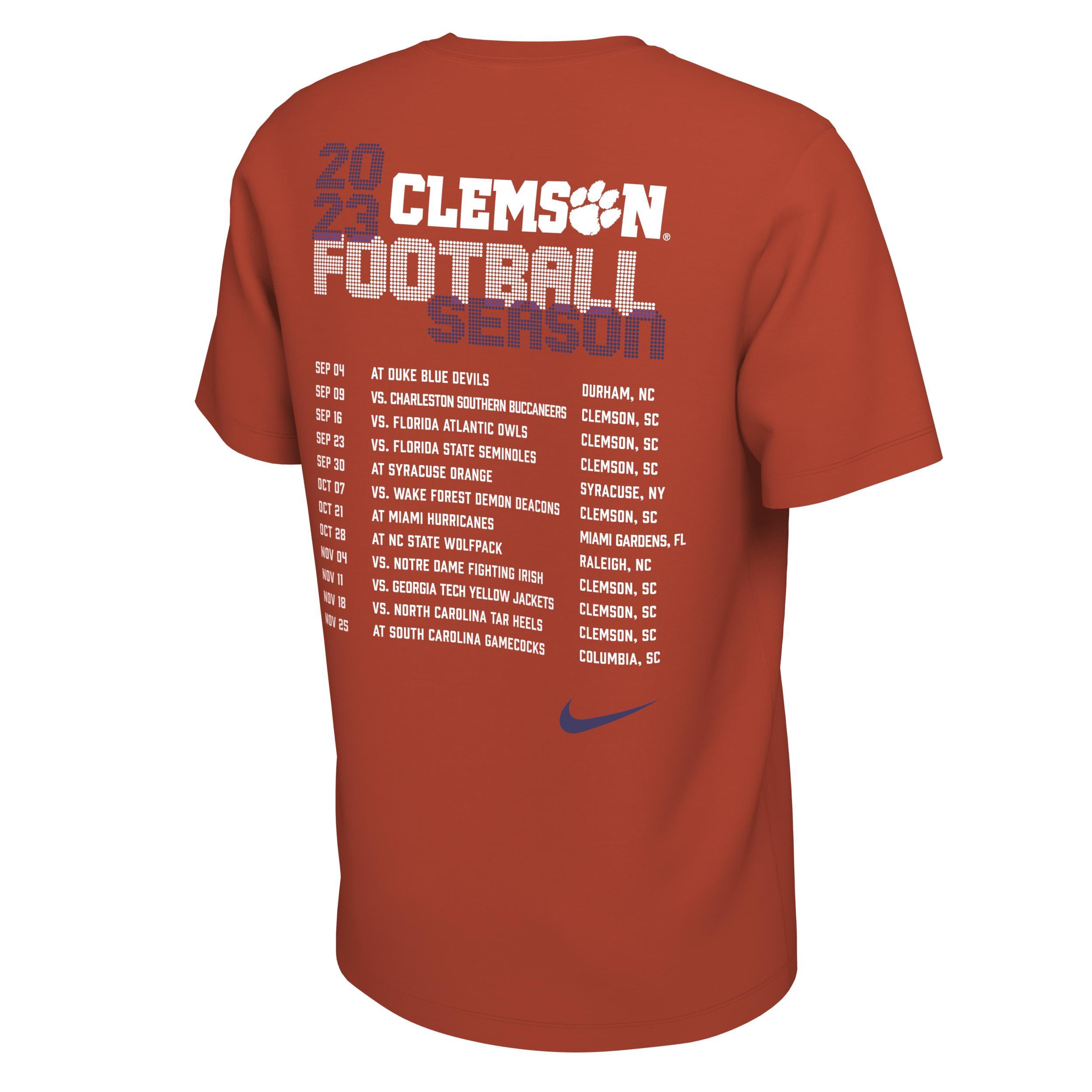 Clemson Schedule Nike Men's College T-Shirt Product Image