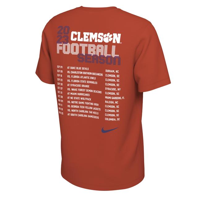 Clemson Schedule Nike Men's College T-Shirt Product Image