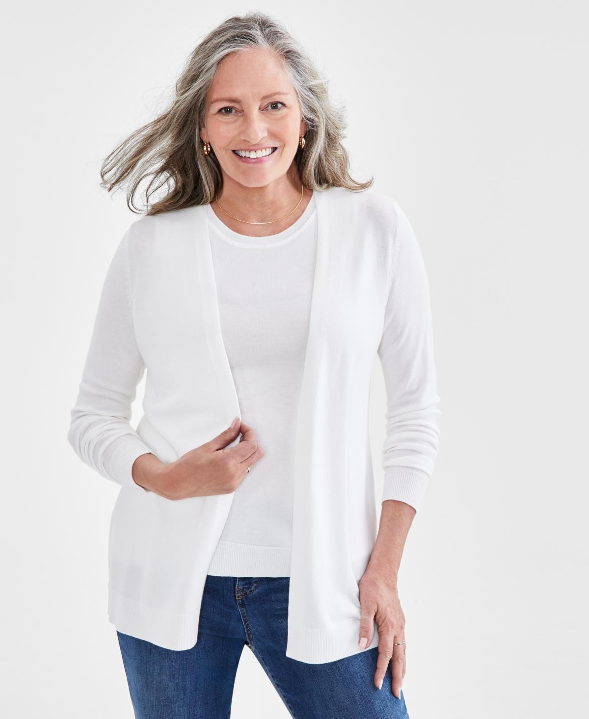 Style & Co Womens Open Front Cardigan Sweater, Created for Macys Product Image