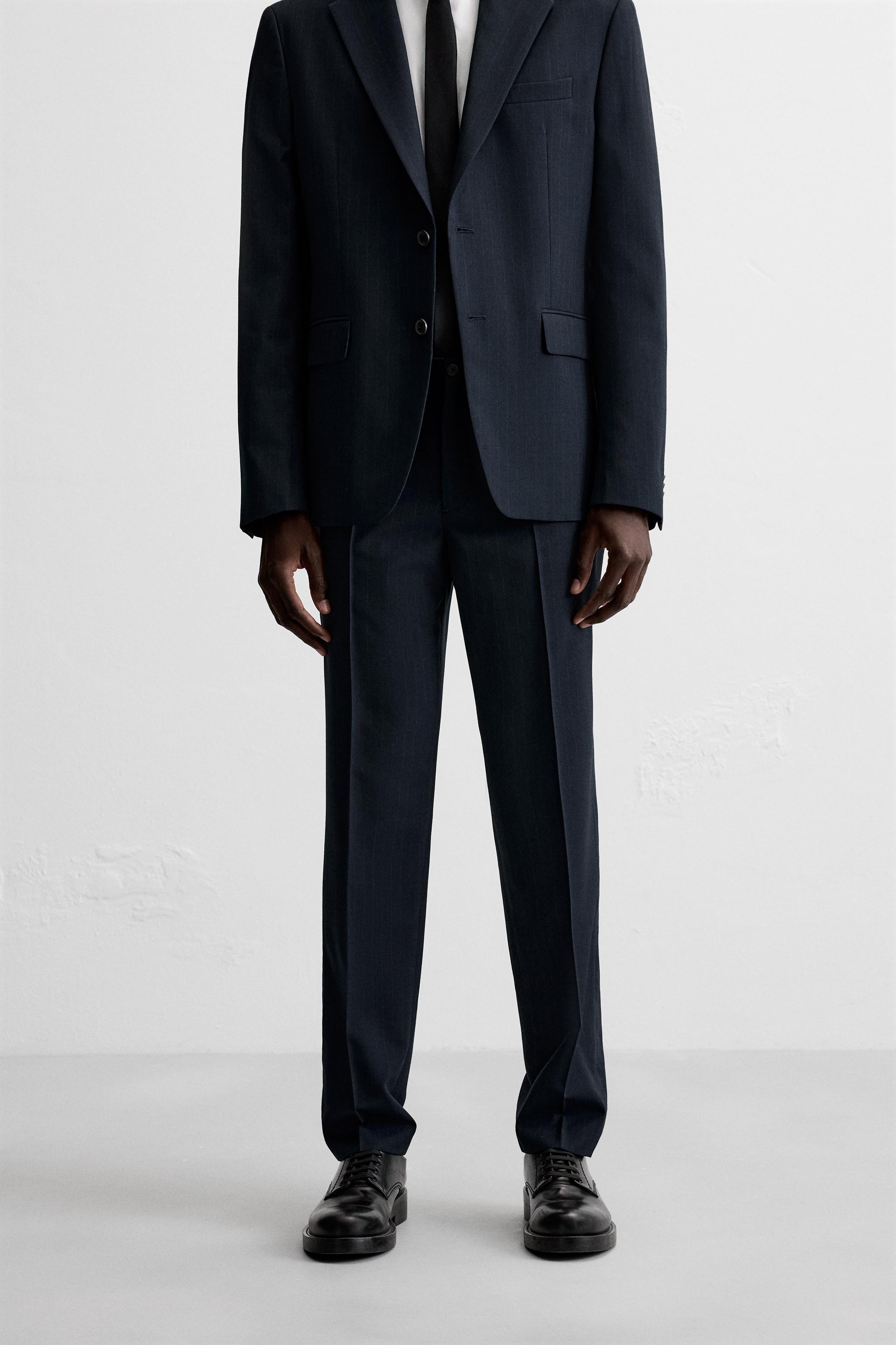 PINSTRIPE SUIT PANTS Product Image