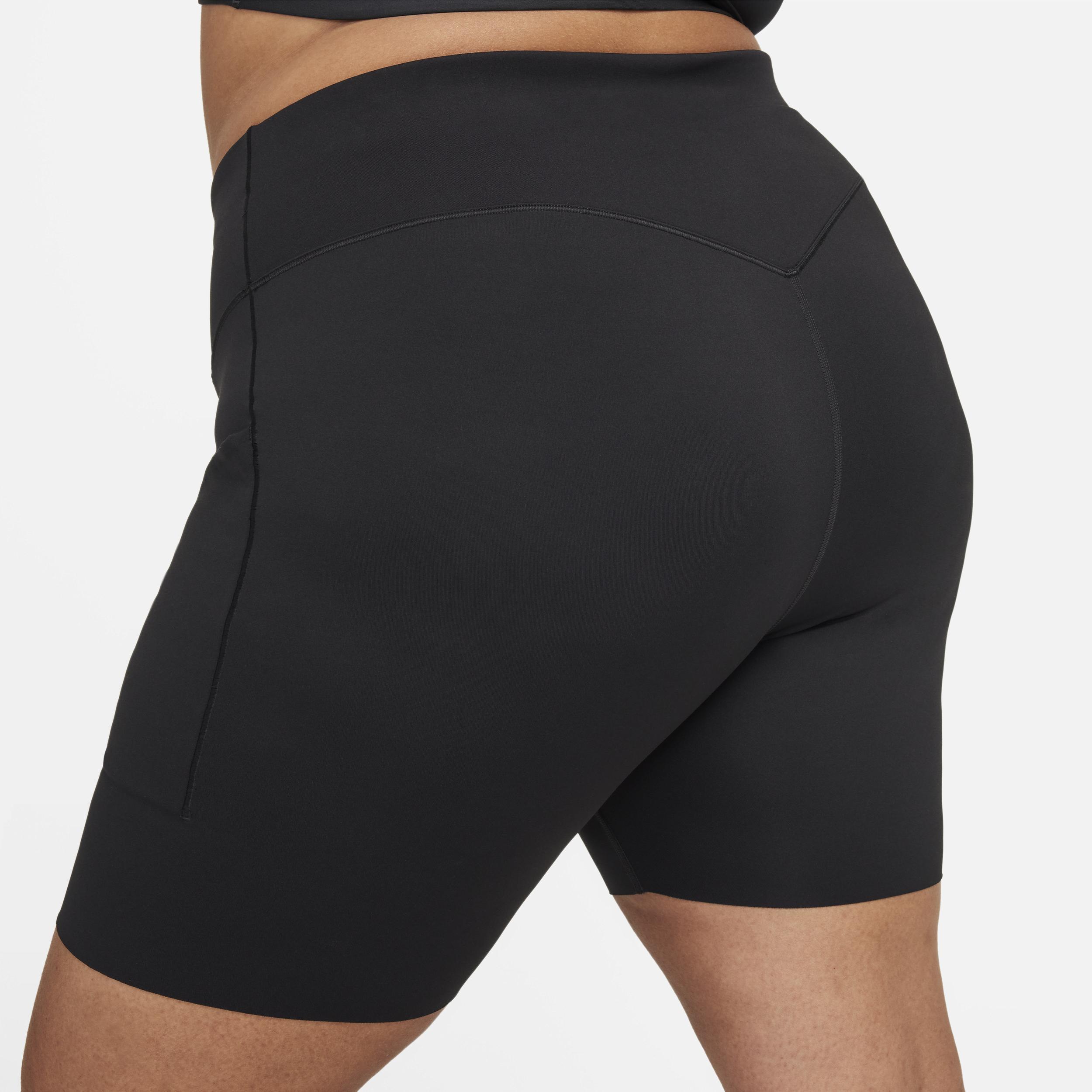 Nike Women's Universa Medium-Support High-Waisted 8" Biker Shorts with Pockets (Plus Size) Product Image