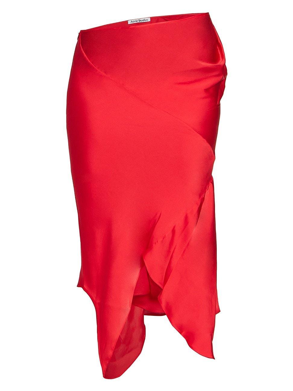 Womens Ido Silk Deconstructed Midi-Skirt Product Image