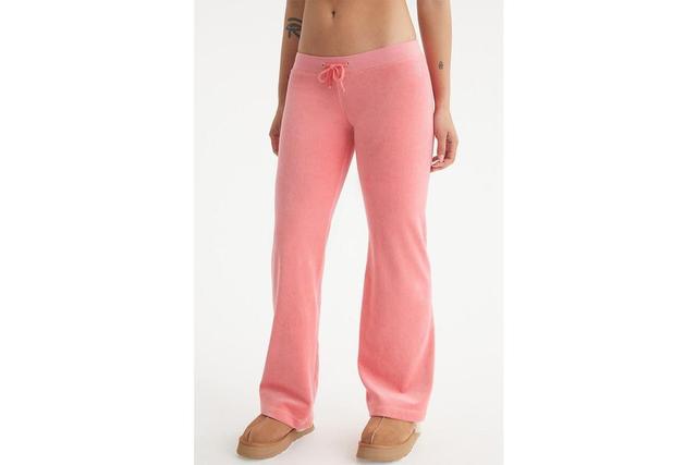 Juicy Couture Heritage Wide Leg Track Pants (Plonk) Women's Clothing Product Image