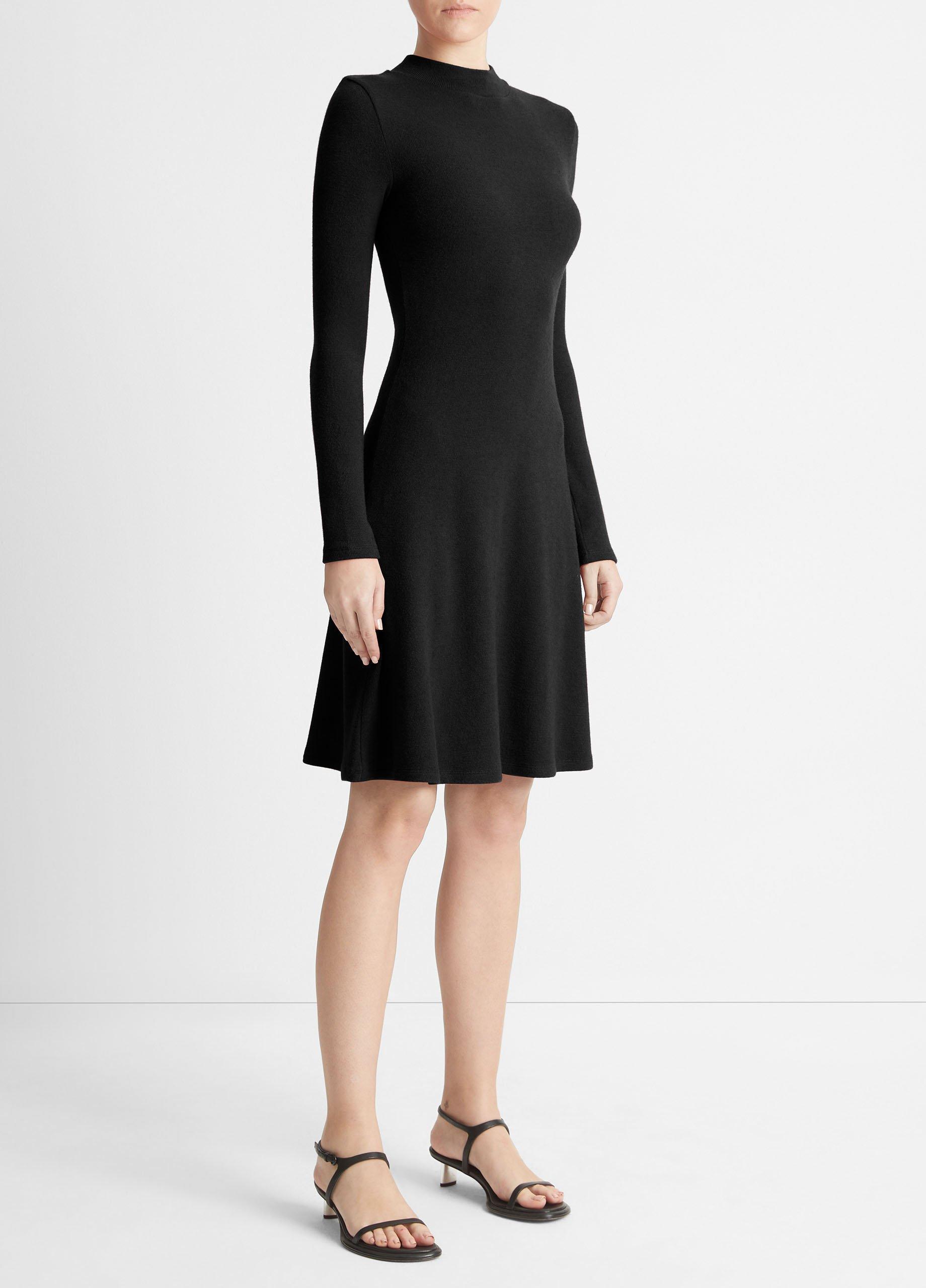 Mock Neck Long-Sleeve Dress Product Image