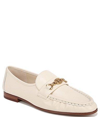 Sam Edelman Lucca Leather Ruched Bit Buckle Flat Loafers Product Image