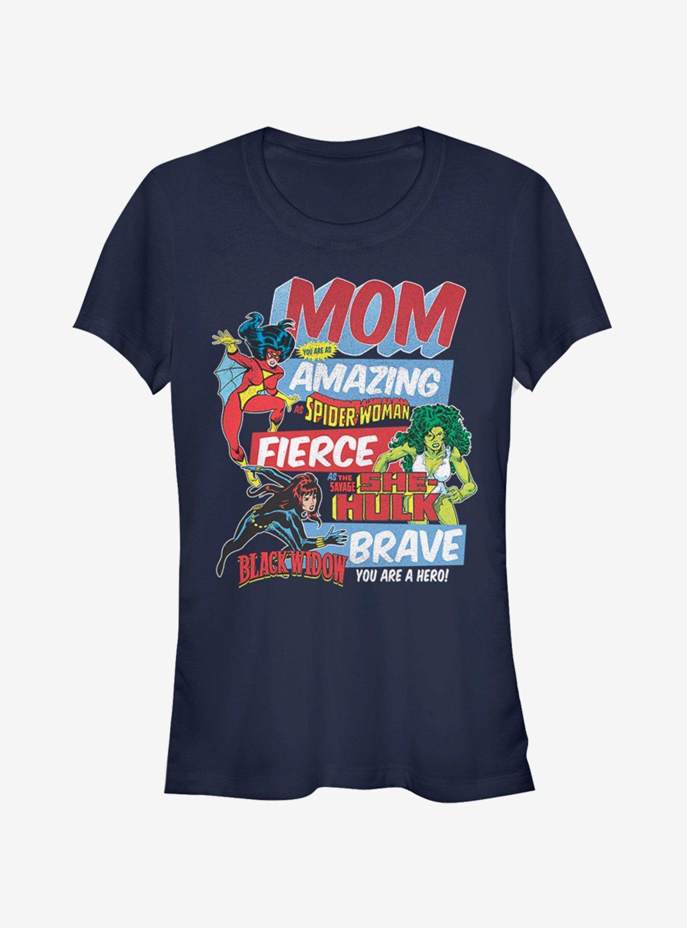 Marvel Spider-Man Retro Mom Girls T-Shirt Product Image